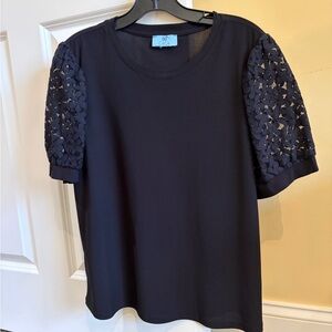 Cece black Lace Women's Top